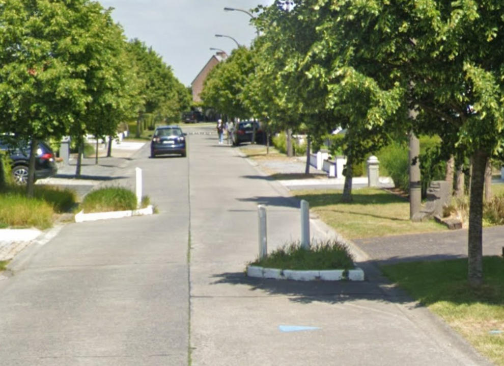 Voorbeeld chicane bocht