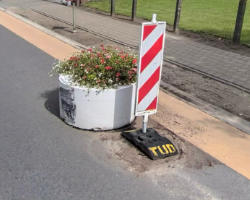 Witte verkeersremmers